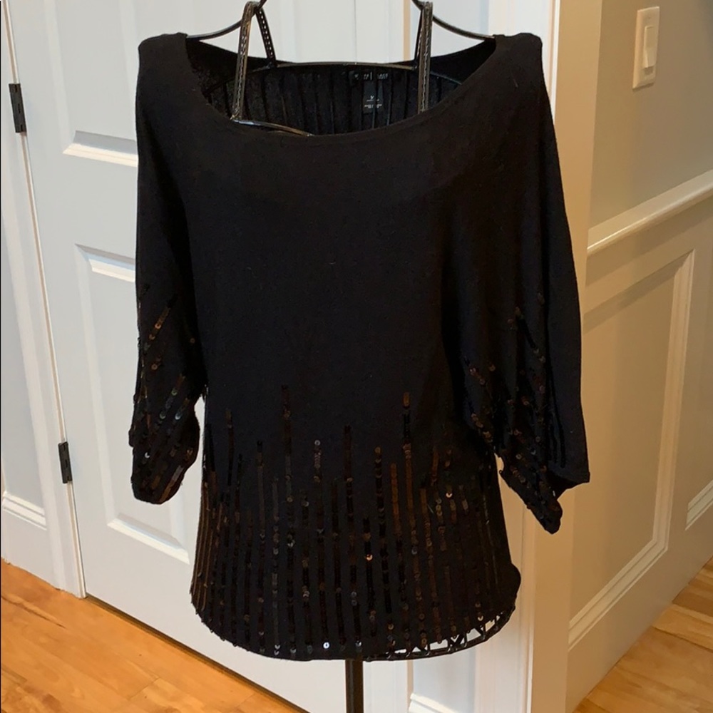 Fun black evening top